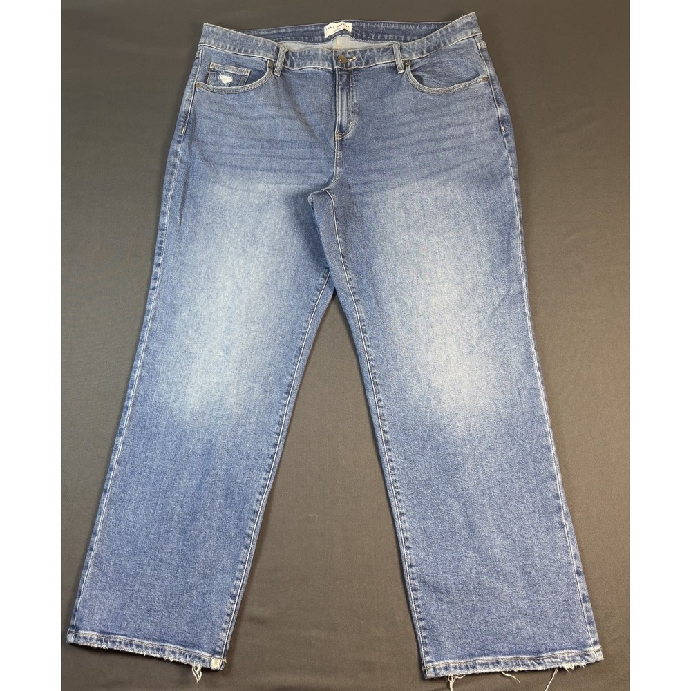 Lane Bryant Plus Straight Leg Jeans Sz 20- Flex Magic High Rise Blue